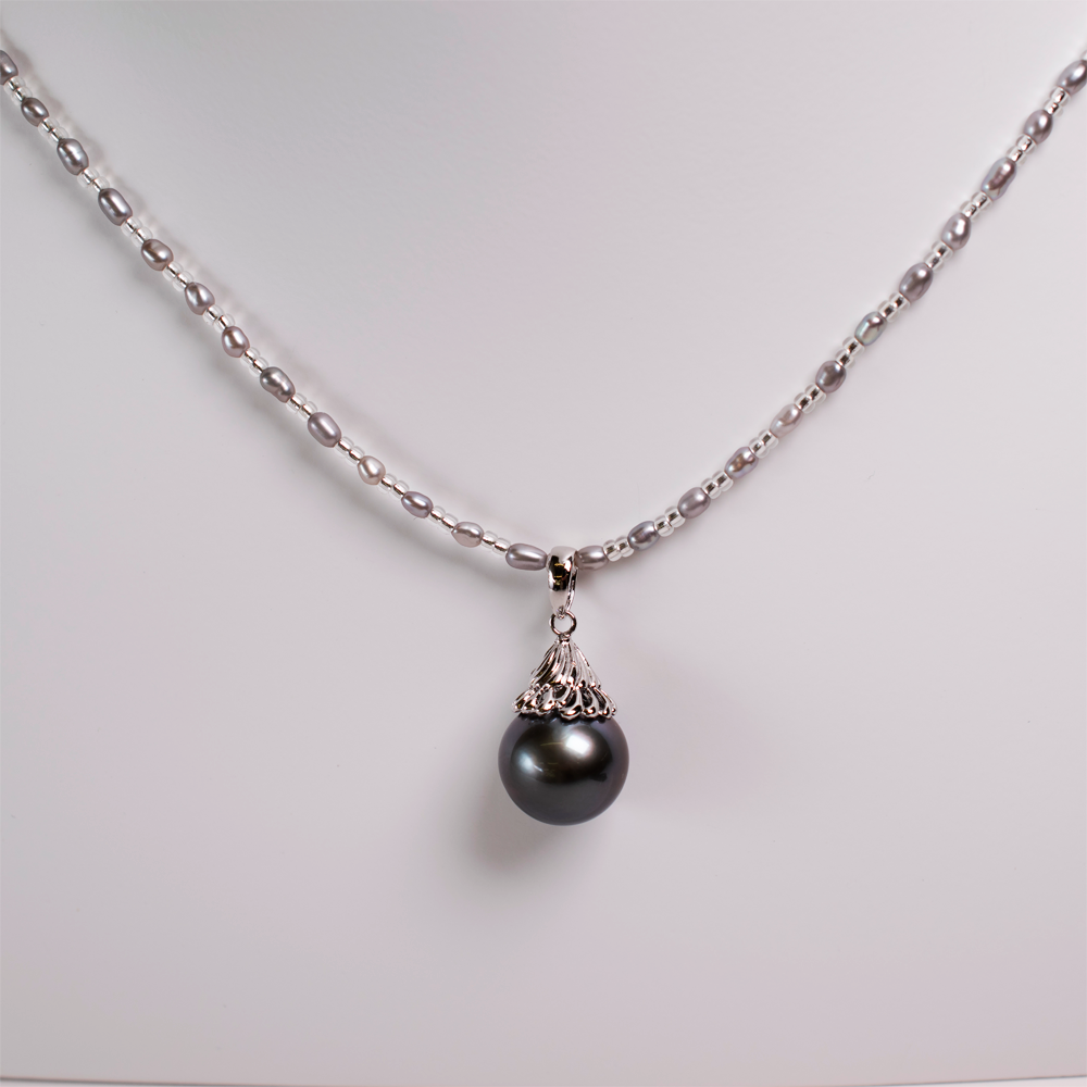 シルバー 黒蝶真珠 – 宝飾 時計 ブライダルのイシガミ