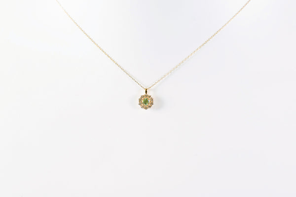 K18イエローゴールド デマントイドガーネット ネックレス – 宝飾 時計 